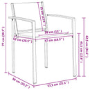 Havestole 2 pcs Sort og Anthracit 53,5 x 59 x 77 cm