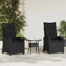 Have Stol 2 pcs Sort 56 x 64 x 94 cm Stål og Polyester