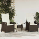 Have Stol 2 pcs Brun og Creme 56 x 60 x 112 cm