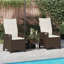 Have Stol 2 pcs Brun og Creme 56 x 60 x 112 cm