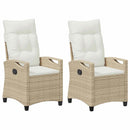 Have Stol 2 pcs Beige og creme 56 x 60 x 112 cm