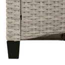 Havebænk med pude 105 x 60 x 112 cm stål