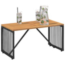 Udendørs Bord Sort og Brunt 80 x 40 x 40 cm polyrattan