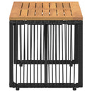 Udendørs Bord Sort og Brunt 80 x 40 x 40 cm polyrattan