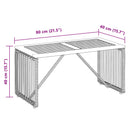 Udendørs Bord Sort og Brunt 80 x 40 x 40 cm polyrattan