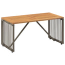 Udendørs Bord Grå og Brun 80 x 40 x 40 cm polyrattan