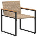 Møbel sæt med pude 3 pcs Beige og cremehvid Rattan