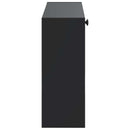 Vægmonteret Skoskab EDE 71 x 17 x 43 cm Konstrueret træ Sort