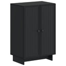 Sko skab EDE 59,5 x 39,5 x 90 cm Konstrueret træ Sort