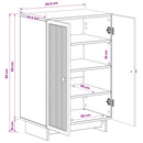 Sko skab EDE 59,5 x 39,5 x 90 cm Konstrueret træ Sonoma-eg