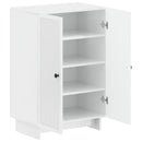 Sko skab EDE 59,5 x 39,5 x 90 cm Konstrueret træ Hvid højglans