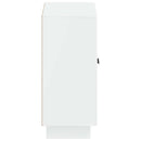 Sko skab EDE 59,5 x 39,5 x 90 cm Konstrueret træ Hvid højglans