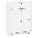 Sko skab EDE 78 x 24 x 103 cm Konstrueret træ Hvid