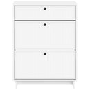 Sko skab EDE 78 x 24 x 103 cm Konstrueret træ Hvid