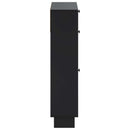 Sko skab EDE 78 x 24 x 103 cm Konstrueret træ Sort