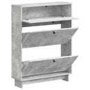 Sko skab EDE 78 x 24 x 103 cm Konstrueret træ Betongrå