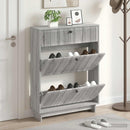 Sko skab EDE 78 x 24 x 103 cm Konstrueret træ Grå Sonoma
