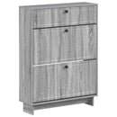 Sko skab EDE 78 x 24 x 103 cm Konstrueret træ Grå Sonoma