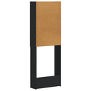 Toilet Skab EDE Sort 66 x 25,5 x 190 cm Konstrueret træ