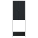 Toilet Skab EDE Sort 66 x 25,5 x 190 cm Konstrueret træ