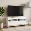 LED TV-skab Hvid Konstrueret træ