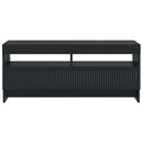 LED TV-skab Sort Konstrueret træ