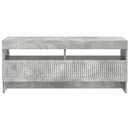 LED TV-skab Betongrå Konstrueret træ