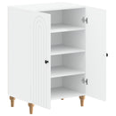 Sko skab ALKMAAR 59,5 x 39,5 x 90 cm Konstrueret træ Hvid