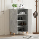 Sko skab ALKMAAR 59,5 x 39,5 x 90 cm Konstrueret træ Betongrå