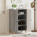 Sko skab ALKMAAR 59,5 x 39,5 x 90 cm Konstrueret træ Grå Sonoma