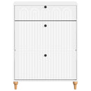 Sko skab ALKMAAR 78 x 24 x 103 cm Konstrueret træ Hvid