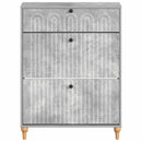Sko skab ALKMAAR 78 x 24 x 103 cm Konstrueret træ Betongrå