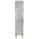 Sko skab ALKMAAR 78 x 24 x 103 cm Konstrueret træ Betongrå