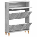 Sko skab ALKMAAR 78 x 24 x 103 cm Konstrueret træ Grå Sonoma