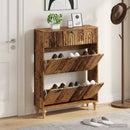 Sko skab ALKMAAR 78 x 24 x 103 cm Konstrueret træ Gammelt træ
