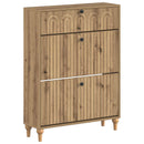 Sko skab ALKMAAR 78 x 24 x 103 cm Konstrueret træ Artisan-eg