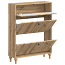 Sko skab ALKMAAR 78 x 24 x 103 cm Konstrueret træ Artisan-eg