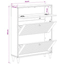Sko skab ALKMAAR 78 x 24 x 103 cm Konstrueret træ Artisan-eg