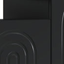 LED TV-skab Sort Konstrueret træ