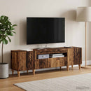 LED TV-skab Gammelt træ Konstrueret træ