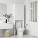 Toilet Skab ALKMAAR Hvid 66 x 25,5 x 190 cm Konstrueret træ