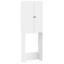 Toilet Skab ALKMAAR Hvid 66 x 25,5 x 190 cm Konstrueret træ