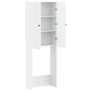 Toilet Skab ALKMAAR Hvid 66 x 25,5 x 190 cm Konstrueret træ