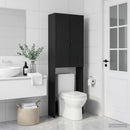Toilet Skab ALKMAAR Sort 66 x 25,5 x 190 cm Konstrueret træ
