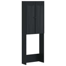 Toilet Skab ALKMAAR Sort 66 x 25,5 x 190 cm Konstrueret træ