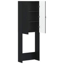 Toilet Skab ALKMAAR Sort 66 x 25,5 x 190 cm Konstrueret træ