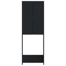 Toilet Skab ALKMAAR Sort 66 x 25,5 x 190 cm Konstrueret træ
