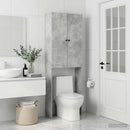 Toilet Skab ALKMAAR Betongrå 66 x 25,5 x 190 cm Konstrueret træ