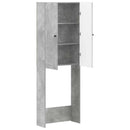 Toilet Skab ALKMAAR Betongrå 66 x 25,5 x 190 cm Konstrueret træ