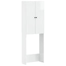 Toilet Skab ALKMAAR Hvid højglans 66 x 25,5 x 190 cm